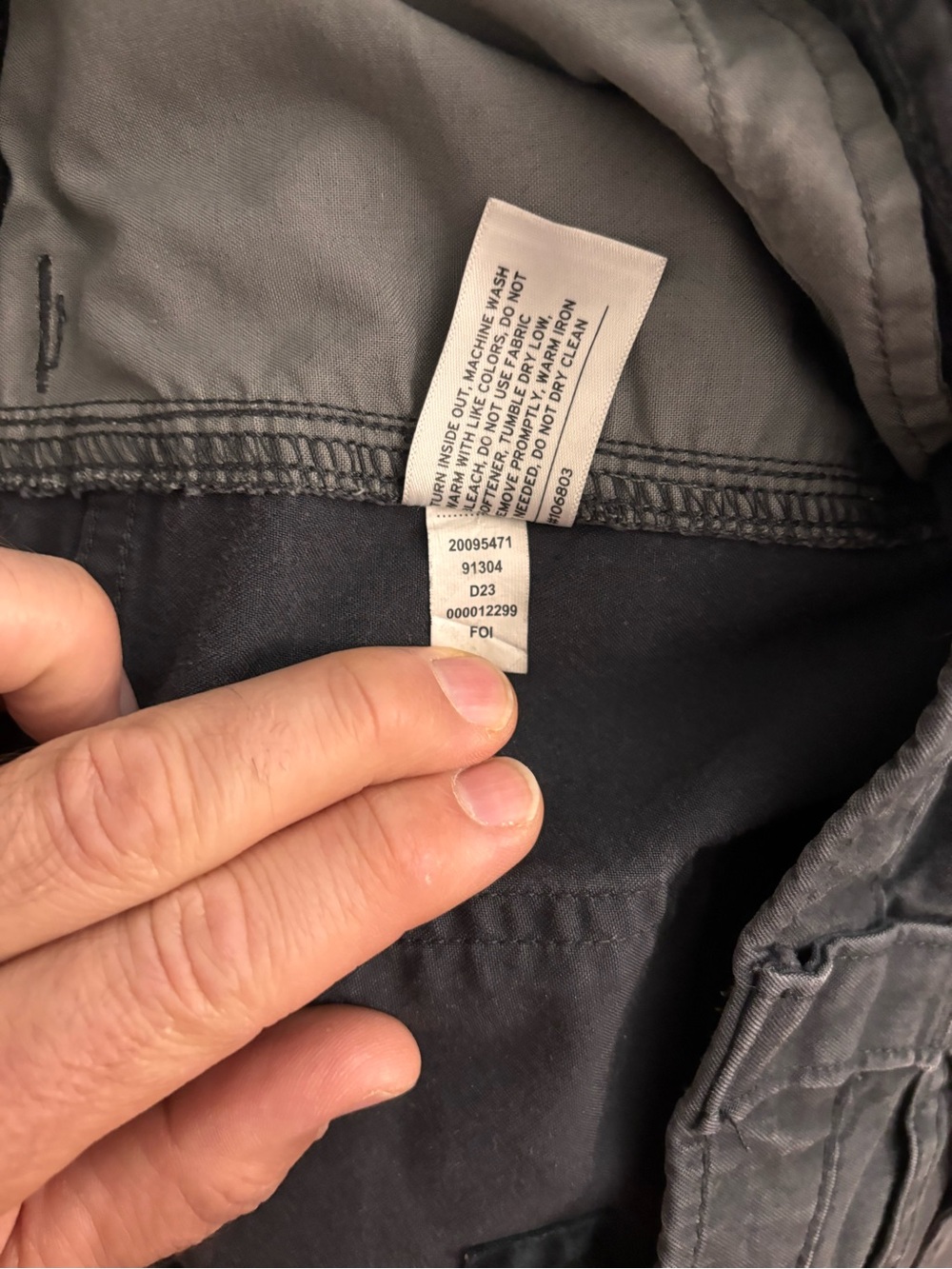 Men’s Navy blue Alaskan Hardgear / Duluth Trading double knee work pants - Picture 4 of 8